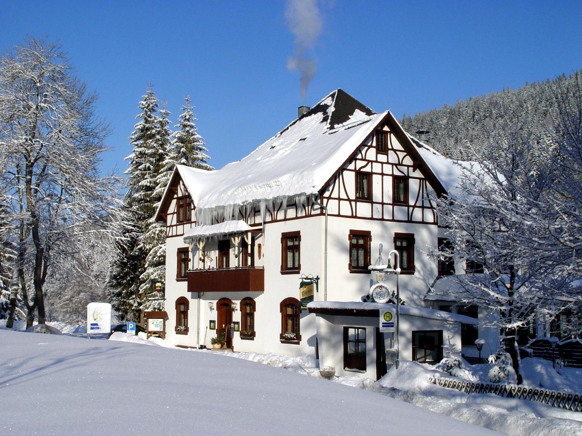 Gasthof Und Pension Hammerschaenke Wildenthal Exterior foto